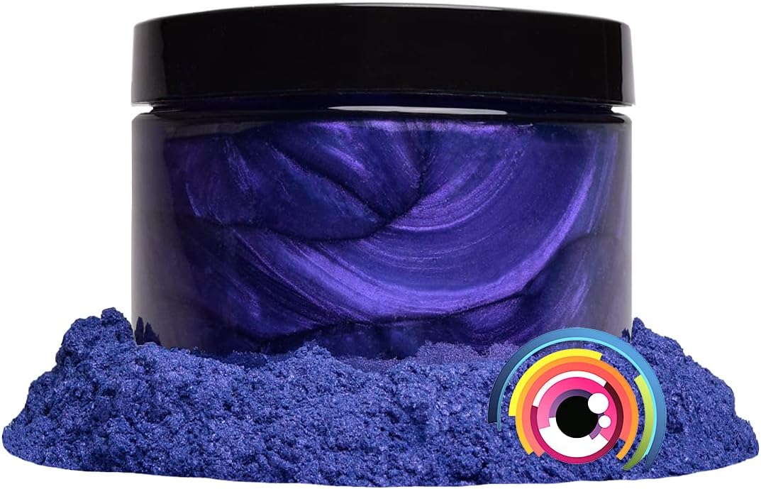 Eye Candy Pigments Premium Purple Mica Powder - Purple Jam (50gr) - for Epoxy, Resin, Soap, Paint, Woodworking, Acrylic Pouring, Bath Bombs, Fishing Lures - DIY Arts and Crafts Additive