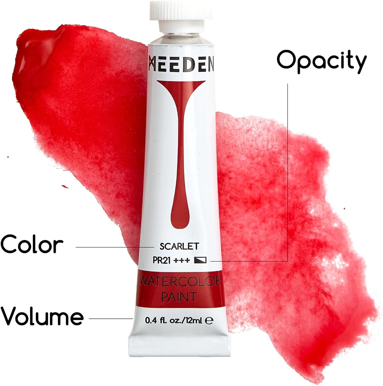 MEEDEN Watercolor Paint Tubes Set - 48 x 12ml (0.4 oz) Colors Painting Set Art Supplies - Non Toxic Water Color Paint for Adults Beginners Students