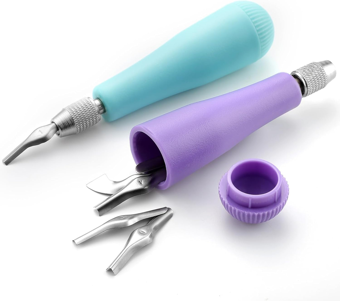 Umigy 24 Pack Craft Linoleum Cutter Kit Carving Tools Assortment Linocut Tools Block Cutters for Block Printing, Assorted Colors