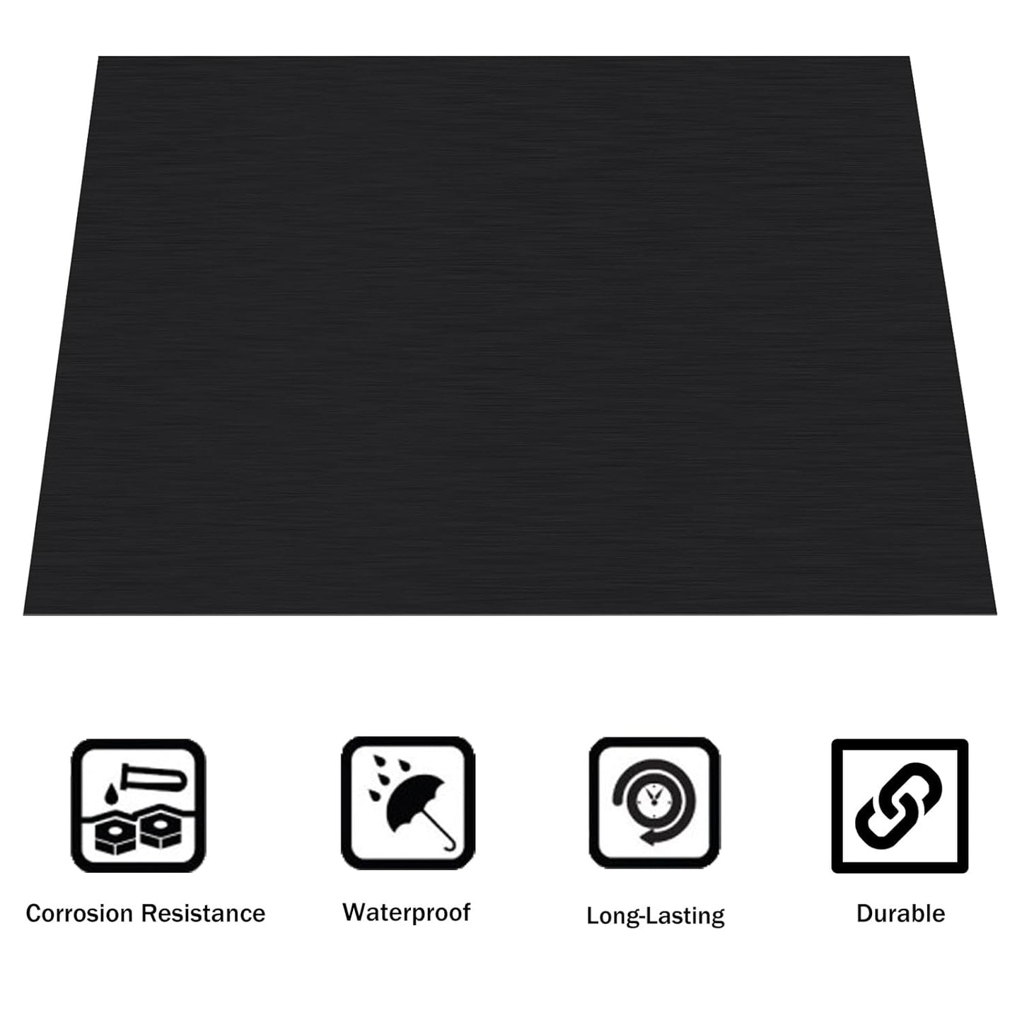 Anodized Aluminum Sheet Metal 12 x 16 x 1/32 Inch Black Metal Plates for Laser Engraving, 0.8MM Thin Decorative Sheets for Crafting, House Decoration
