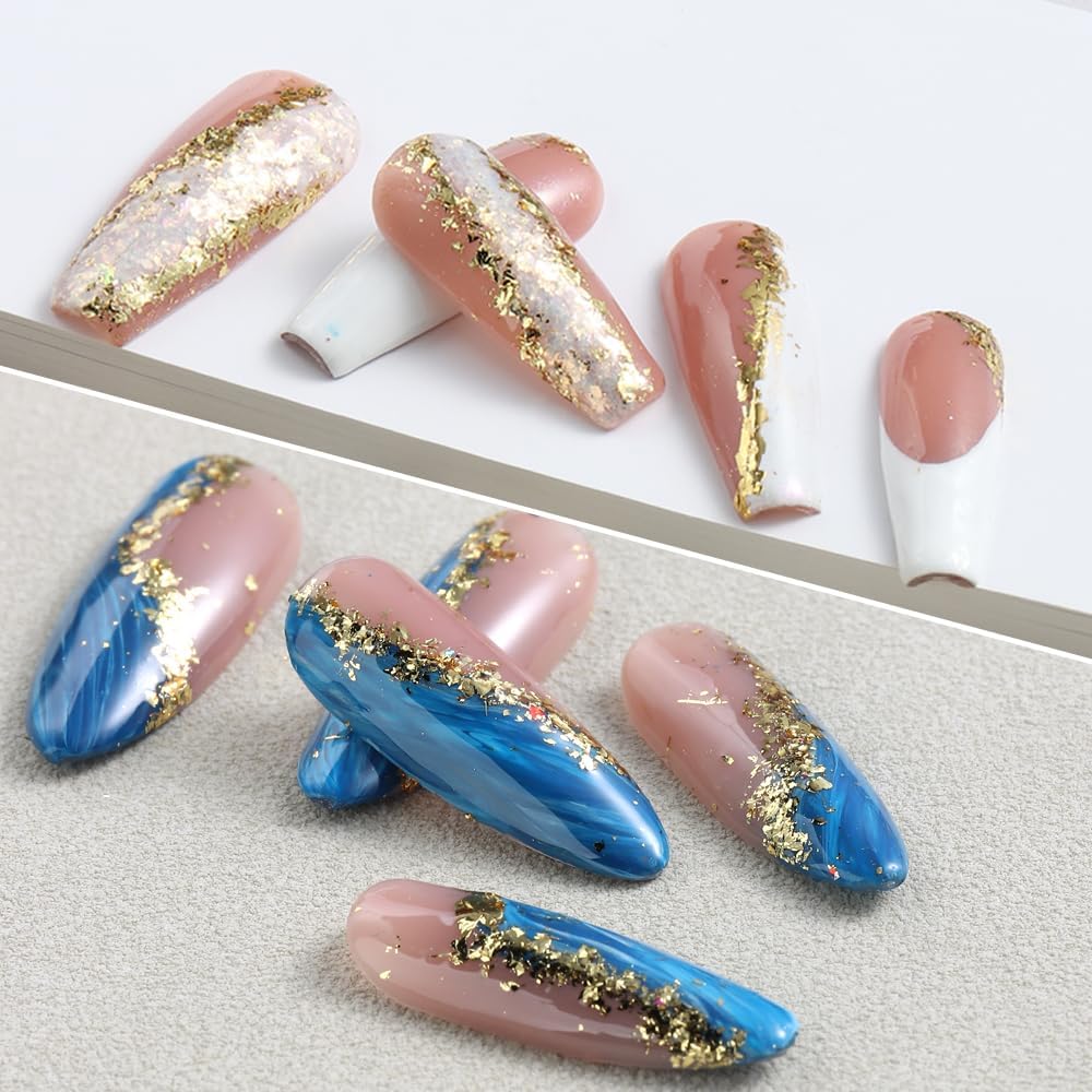 6 Bottles Holographic Nail Glitter Foils, Metallic Gold Silver Hot Pink Ultra-Thin Aluminum Foil Flakes for Nails, Resin Jewelry Making, Painting Art Nail Supplies DIY Manicure Charms Decorations