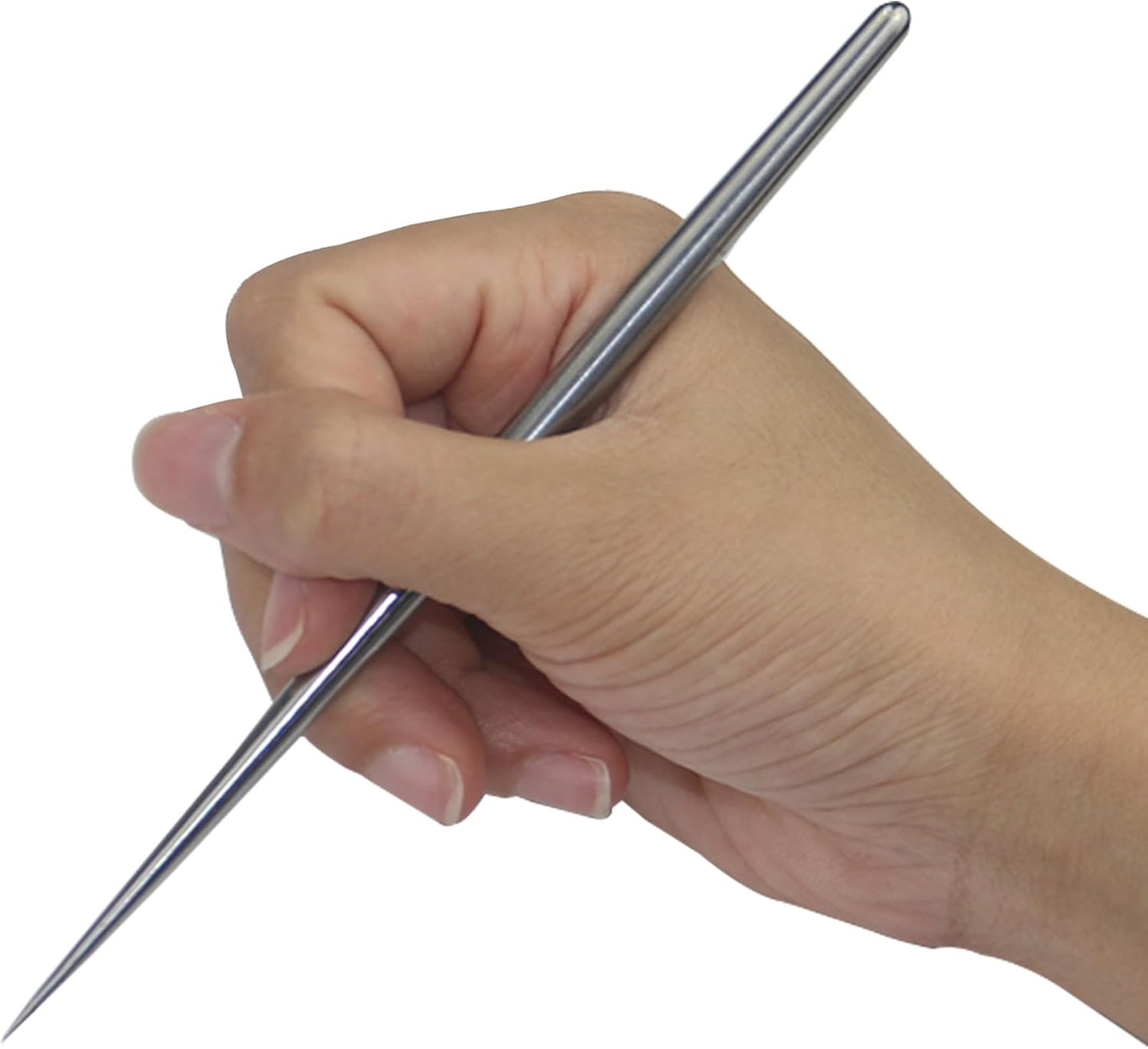 2 PCS Clay Needle Tools Sculpting Ceramics Pottery Carving Tools for Model Clay Supplies,Stainless Steel Ceramic & Pottery Needle Tools 5.9 Inch Texture Needle Pottery Scoring Tool,Silver, LXLVOUEG