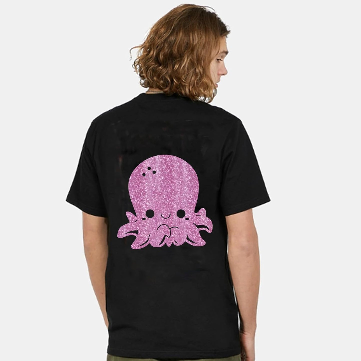 FUNKAKA Glitter Pink HTV Heat Transfer Vinyl Rolls, 12" x 25ft PU Iron on Vinyl for T-Shirt Pink Glitter HTV Vinyl for All Cutter Machines Easy to Cut & Weed for Heat Vinyl Design