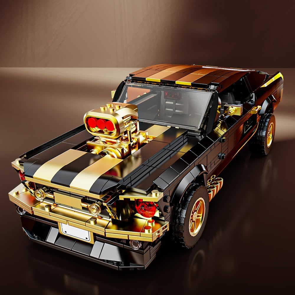 1:10 MOC Sports GTRS Car Building Blocks Toys Boys or Adults Kits， Building Set Raceing Car Model,Cars for Boys Age 14，(1680 Pieces)