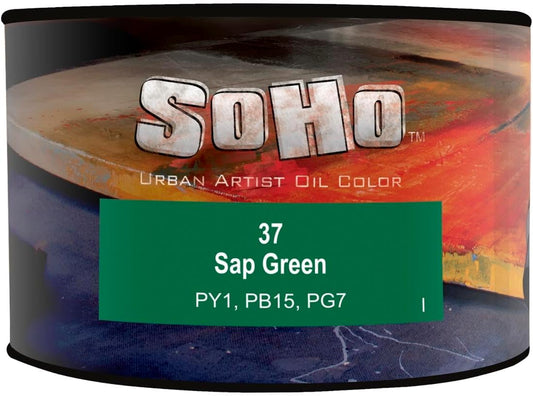 Soho Urban Artist Oil Paint - Sap Green, 430 ml Can - Best Valued Oil Colors for Painting, Excellent Pigment Load