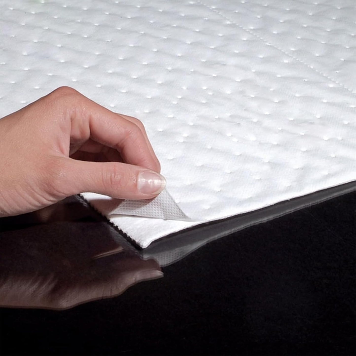 PONO 100 Pcs Oil Absorbent Pads, 15x20 in White Heavy Weight Oil-Only Absorbent Pad,Used for Oil Spill Cleaning in Garage Workshop, Reusable, Washable, Durable
