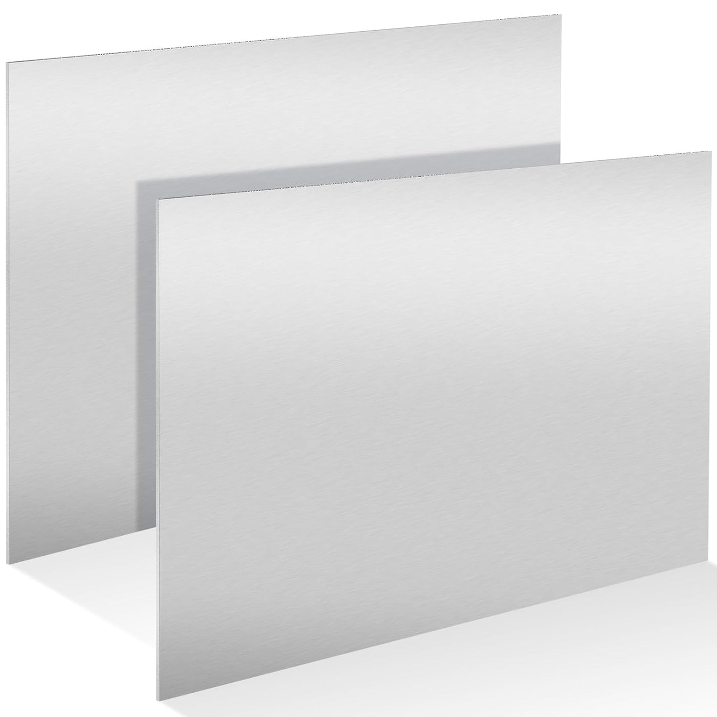 2 Pack 5052 Aluminum Sheet Metal 8" x 10" Aluminum Plate 1/8 (0.125'') Inch Thickness Rectangle Metal Panels for Industry Crafting Handcraft DIY Projects