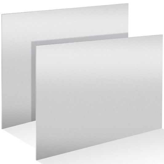 2 Pack 5052 Aluminum Sheet Metal 8" x 10" Aluminum Plate 1/8 (0.125'') Inch Thickness Rectangle Metal Panels for Industry Crafting Handcraft DIY Projects