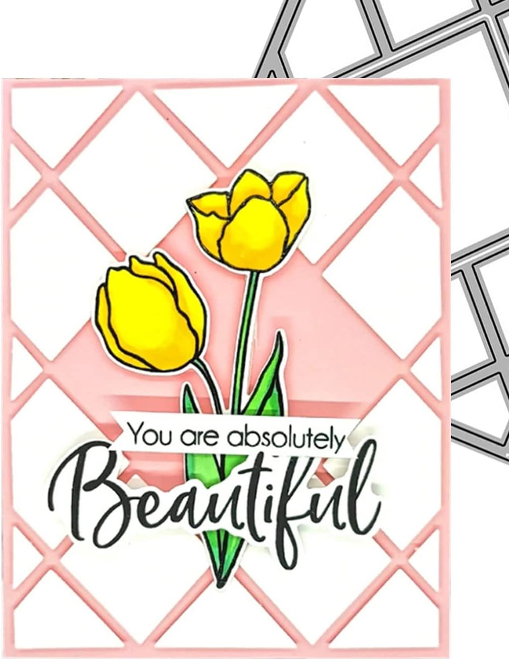 Mvchifay Cutting Dies for Card Making Metal Die-Cuts Scrapbooking Tool Hollow Frame DIY Craft Punch Template Embossing for Paper Album Decor (Style-A)