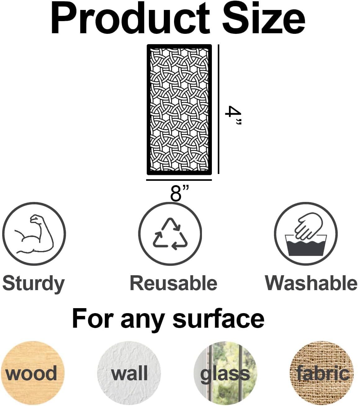 Stencils for Crafts Reusable Texture Stencils Background Stencil Leaf Floral Templates for Painting on Wood Furniture Card Canvas Scrapbook(Border Stencil 04/18p)