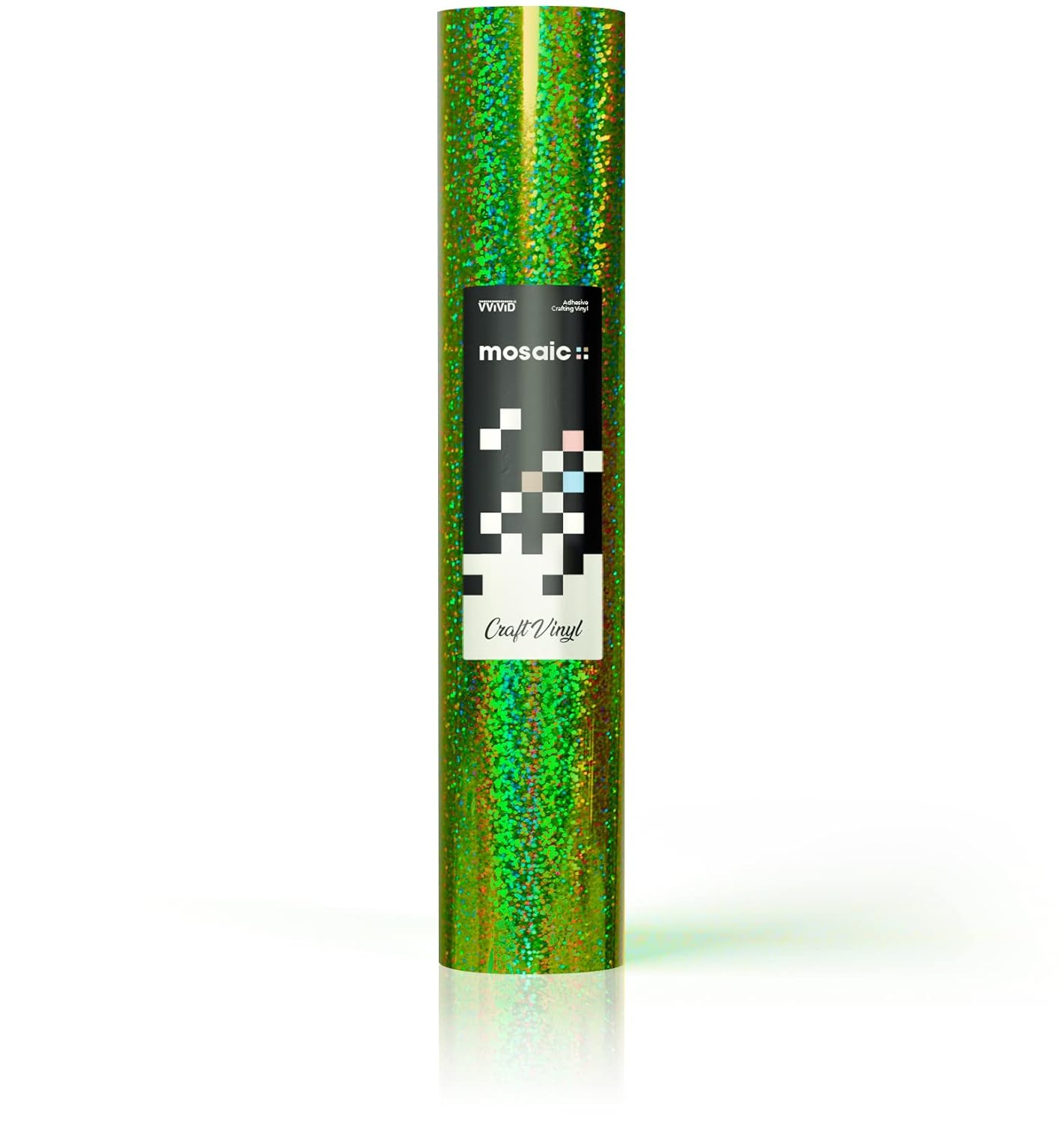 VViViD Mosaic+ Crafting Vinyl (Green Holographic Glitter, 1ft x 5ft)