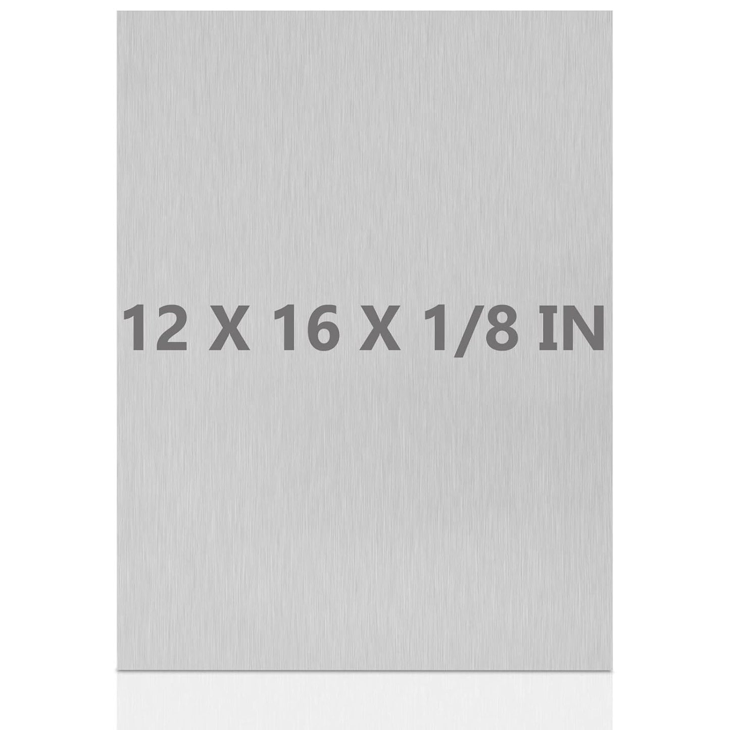 6061 T651 Aluminum Sheet Metal 12 x 16 x 1/8 (0.125”) Inch Flat Plain Aluminum Plate Covered with Protective Film, Heat Treatable Rectangle 3MM Aluminum Metal Plate for Industrial, Crafting