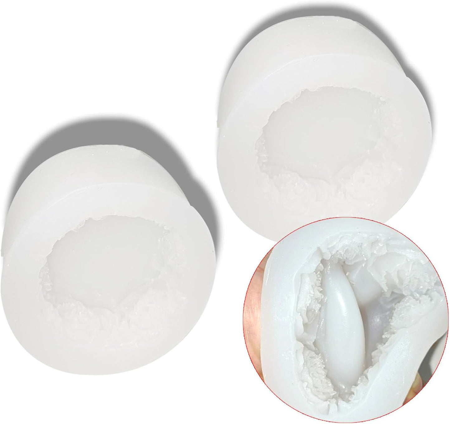 2PCS Rose Silicone Molds, Candle & Soap Molds for DIY Handmade Peony Flower