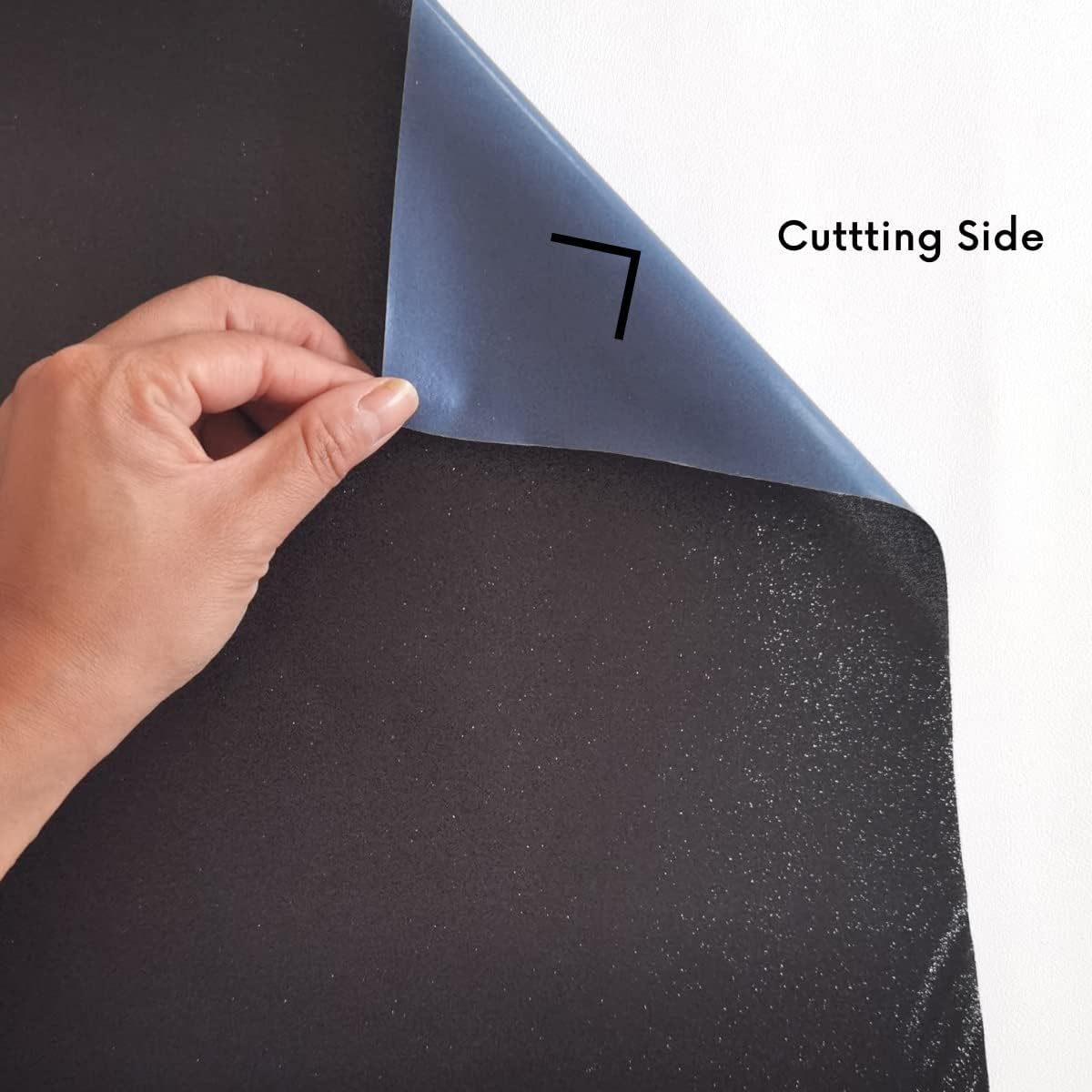 Black Glitter HTV Heat Transfer Vinyl Bundle 8 sheets-12 x12 Iron on Vinyl for T Shirts Hats Clothing Compatible with Cricut Cameo Heat Press Machine