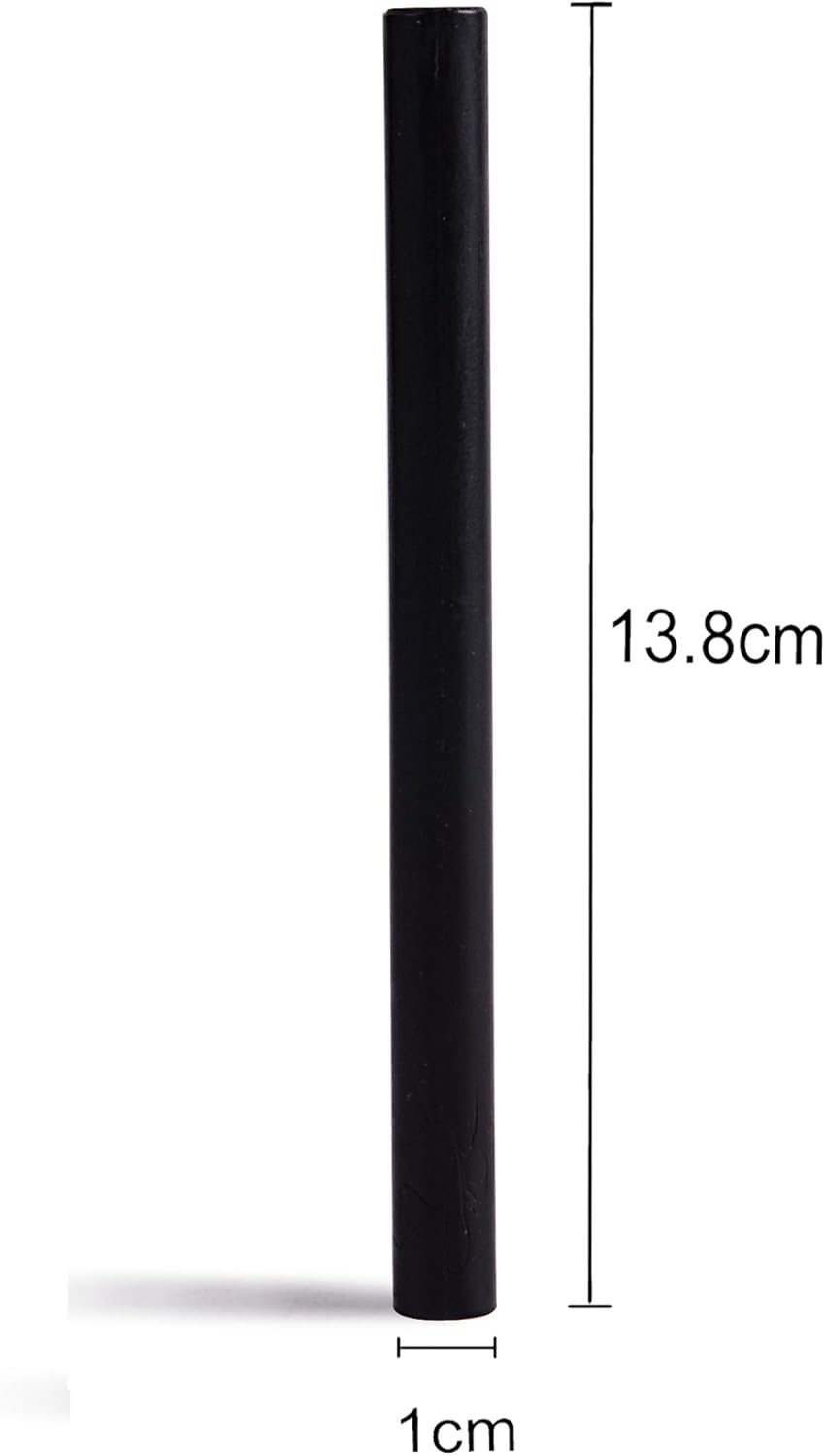 Black Glue Gun Sealing Wax Stick - Large - for Documents Sealing Gift Wrapping Party Invitation Halloween Decoration - Pack of 12