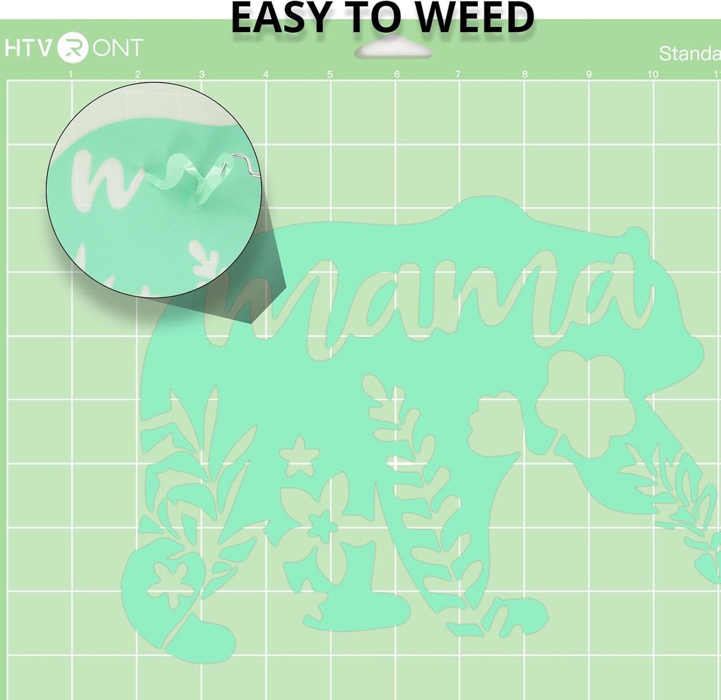 HTVRONT Mint Permanent Vinyl for Cutting Machine,12 Pack Permanent Bundle,10 Mint Vinyl Sheets 12" x 12" & 2 Transfer Tape Sheets for Party Decoration, Sticker, Craft Cutter, Car Decal (Glossy)