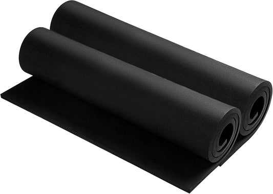 AMZQNART 2Pcs EVA Foam 6mm, Cosplay Foam 16x59 inch Black, High Density 90 kg/m³, for Craft Projects Cosplay Costumes, Fake Weapons, Decorations, Christmas, Easter, Thanksgiving, etc.