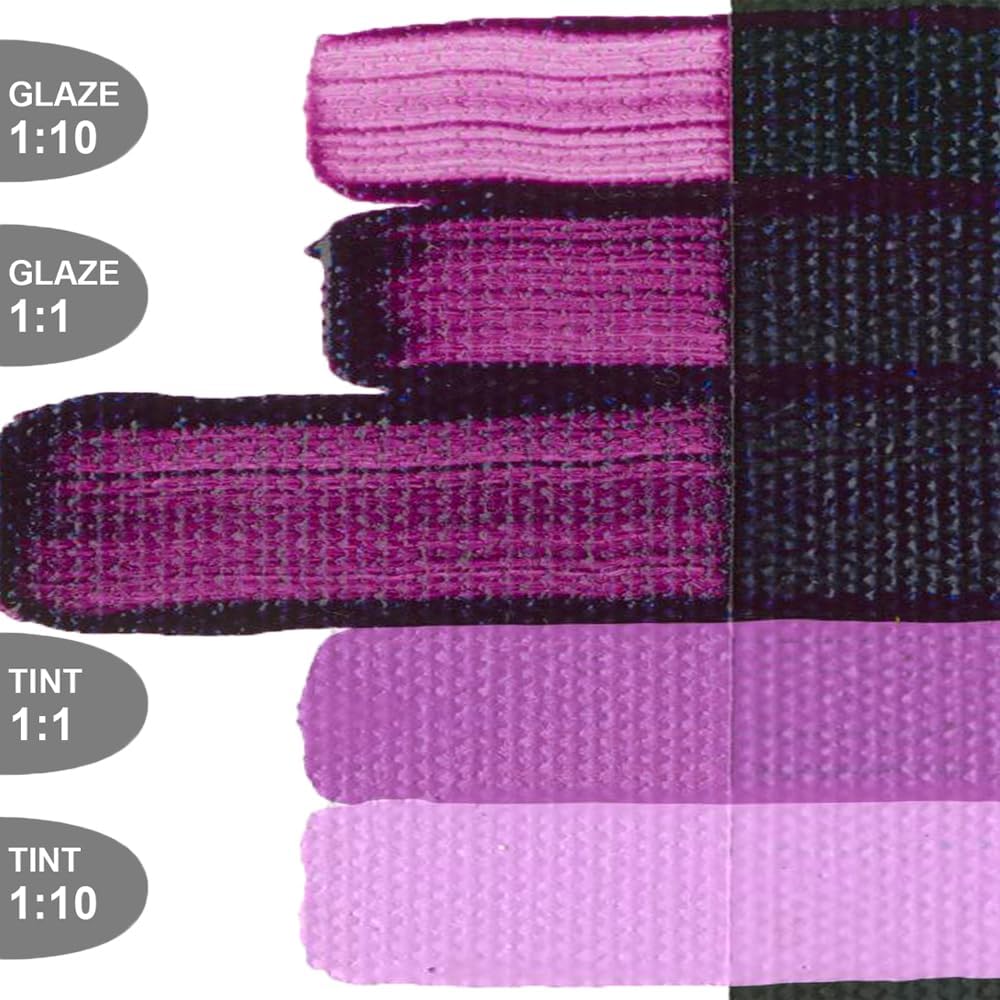 OPEN Slow-Drying Acrylics by GOLDEN, Permanent Violet Dark, 5 fl oz. tube, Professional Acrylic Paint, Transparent