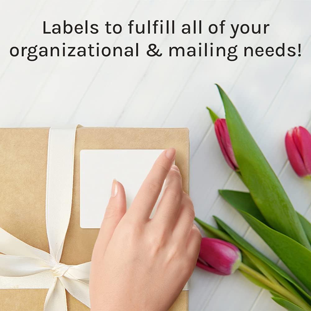 Premium Label Supply White Sticker FBA Labels – 4" x 3.33" – Laser/Inkjet Compatible – (6 per Sheet), 100 Sheets - 600 Total Adhesive Labels