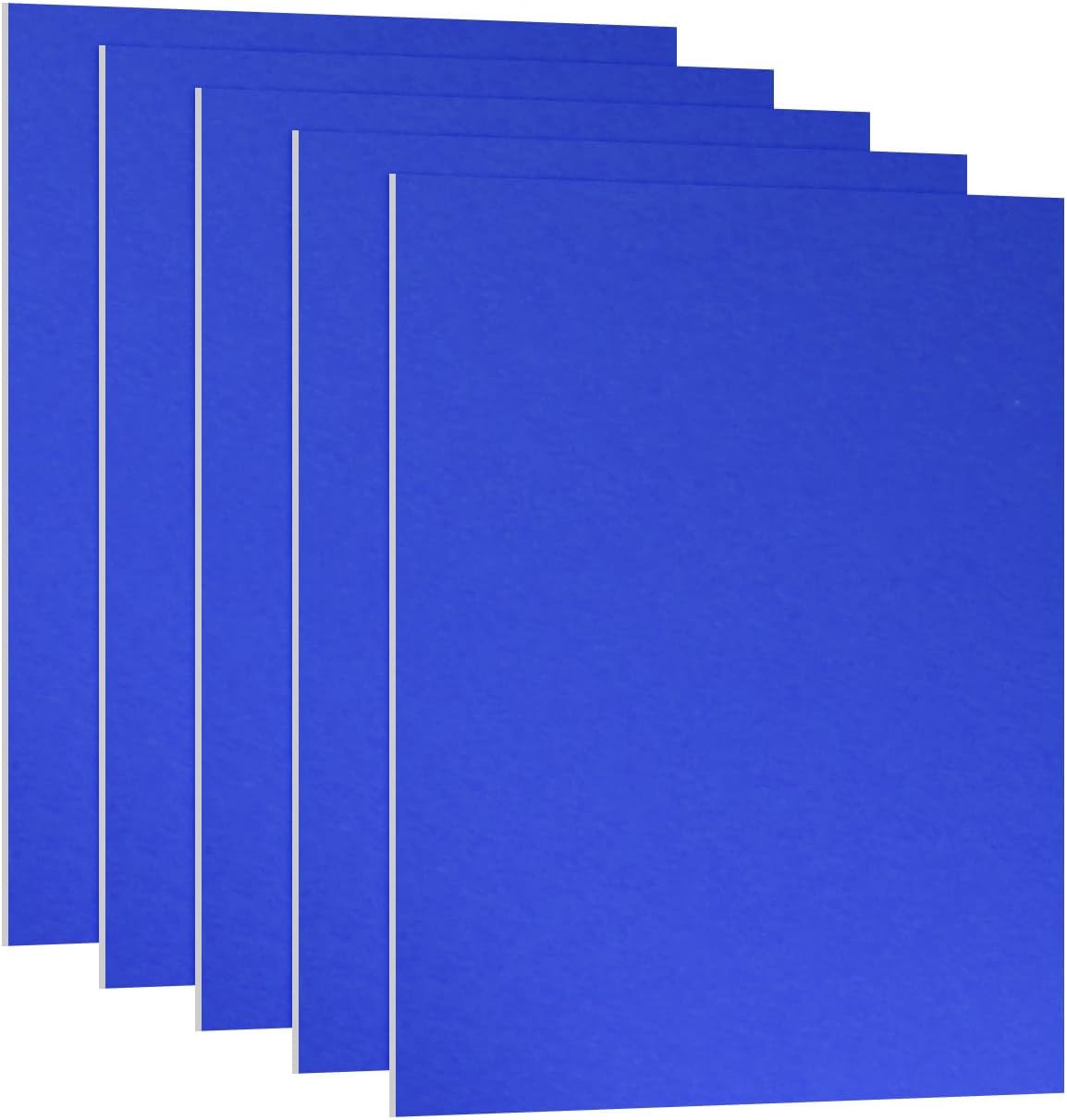 PATIKIL 7x5x1/32inch Anodized Aluminum Sheet, 5Pcs Metal Rectangle Aluminum Plate 0.8mm Thick Engraving Blanks for Laser Engraving DIY Decorative Crafting Home Decoration, Blue