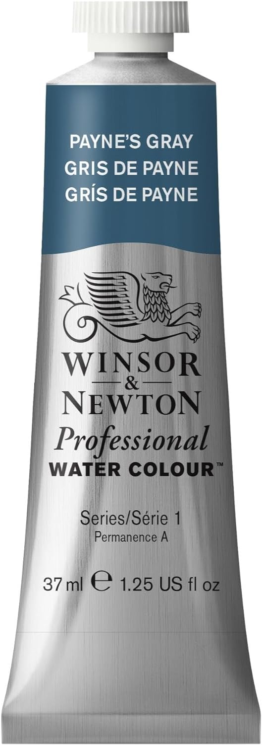 Winsor & Newton Professional Water Colour Paint, 1.25-oz Tube, Payne’s Gray