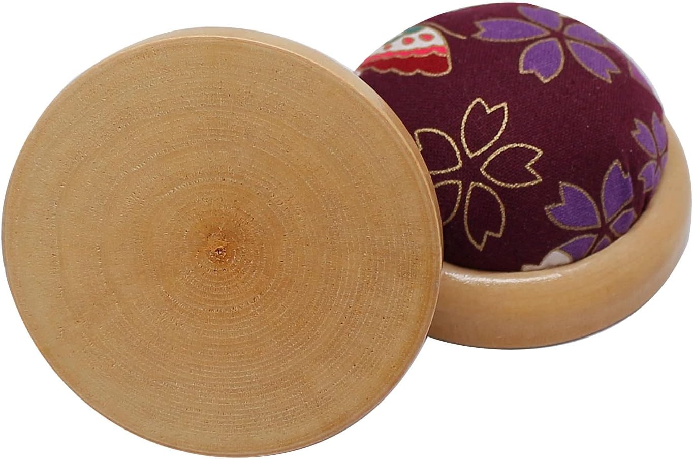 Fbshicung Pin Cushions Sewing Needle Cushion Holder Band Wearable Pincushions for Sewing (Japanese Flower 1)