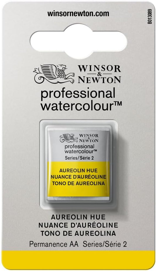 Winsor & Newton Professional Watercolour, Revival Collection, Half Pan, Aureolin Hue