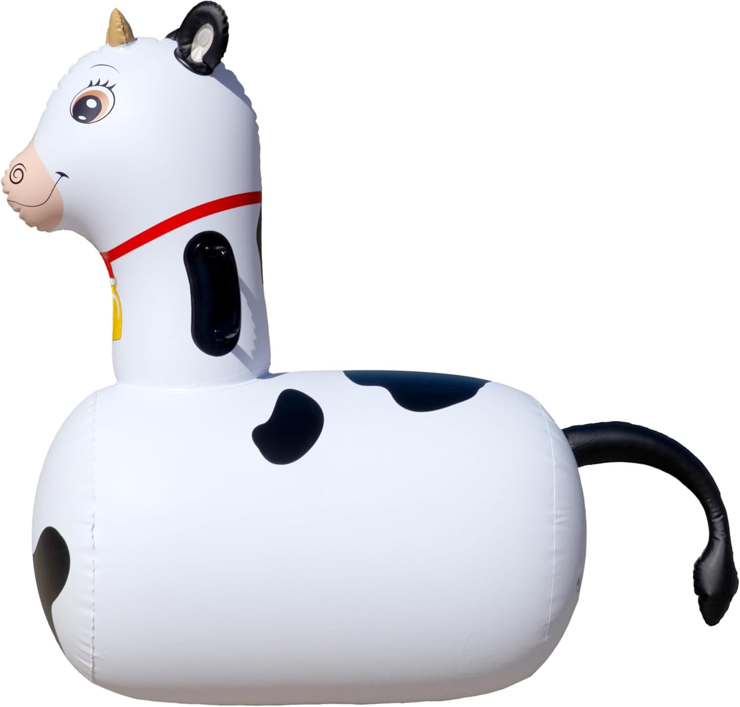 Hearthsong Hop N Go Inflatable Bouncy Cow Riding, Hopping Toys for Kids Ages 5+ - Ride On Bouncer Animal Hopper Jumping Toys for Outdoor Games (2 Pac