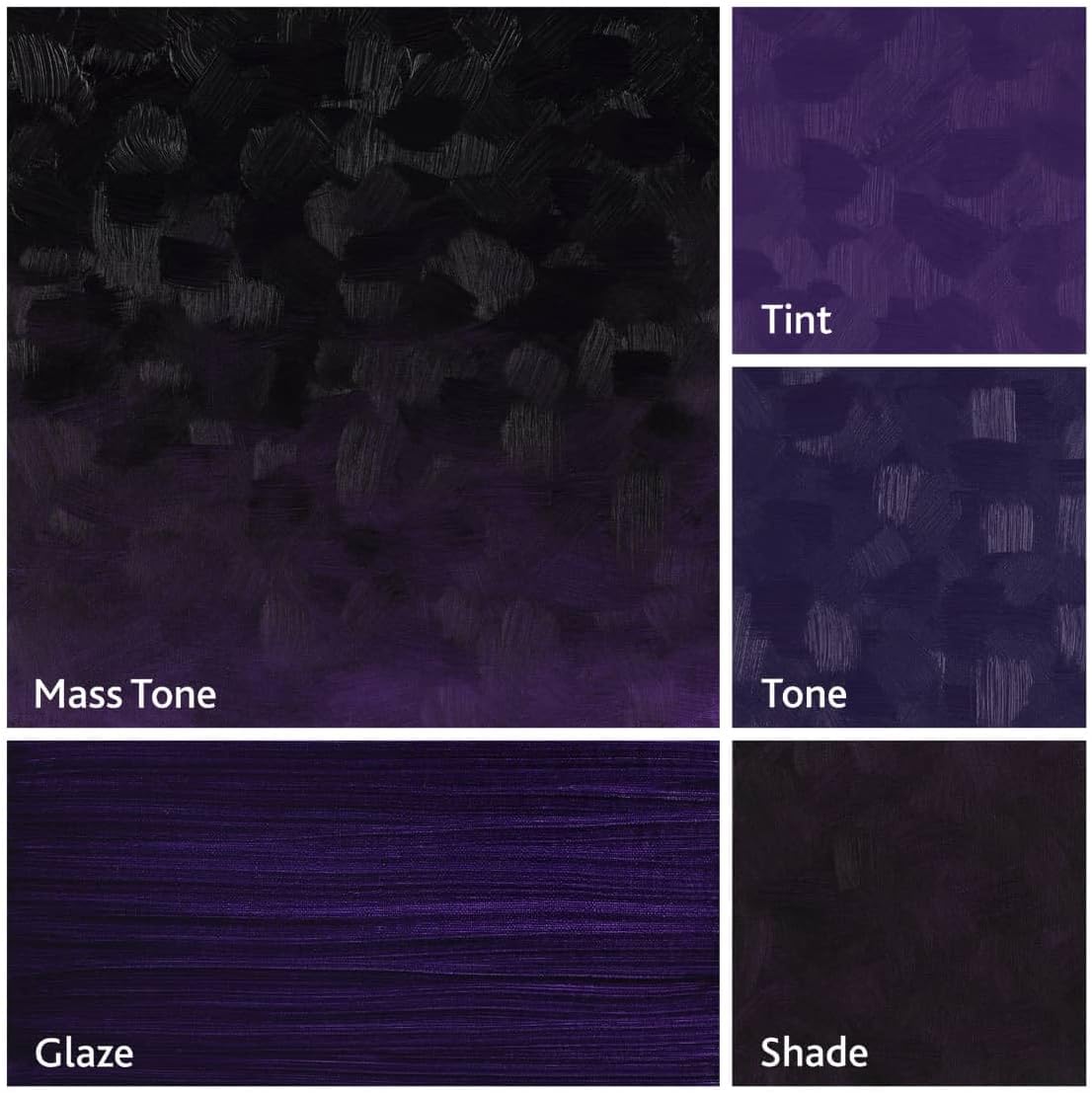 Tusc & Pine Artist Oil Paint - Amethyst, 40 ml, Non-Yellowing, Rich & Creamy Consistency, Maximum Pigment Load, Small Batch Milled Oil Paints Made in the USA for Professional Artists