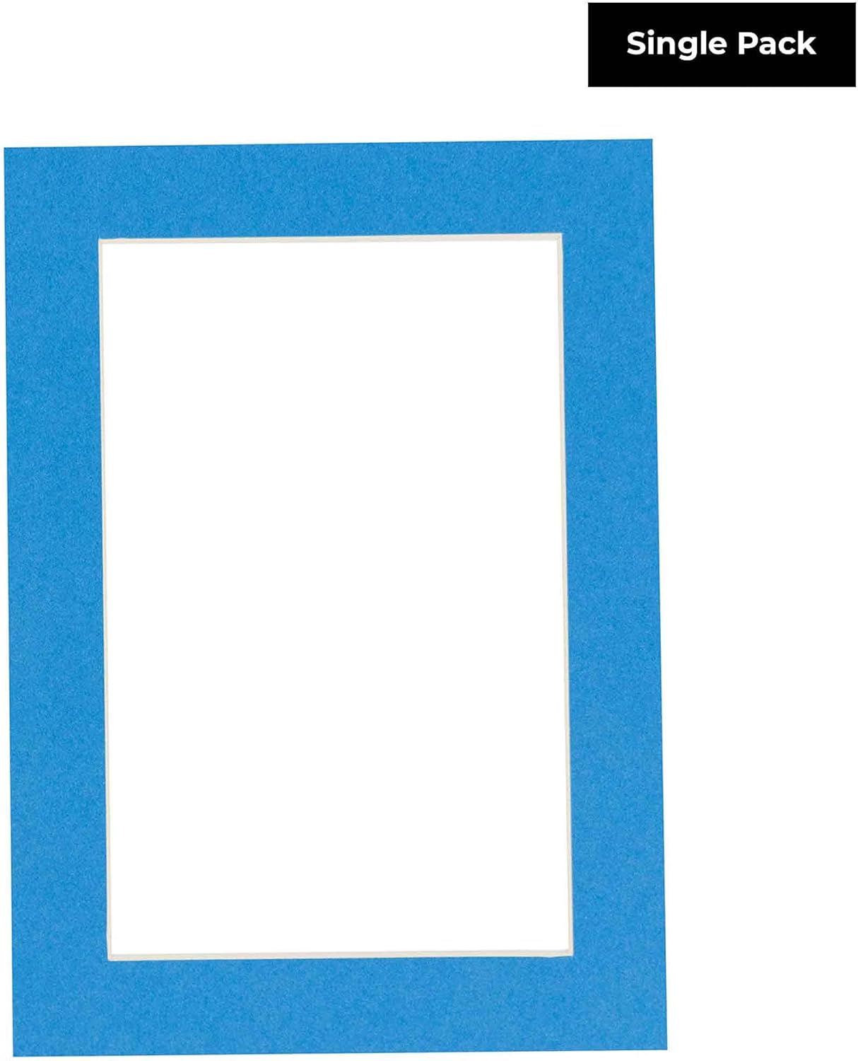 8.5x11 Mat Bevel Cut for 7x9 Photos - Acid Free Bay Blue Precut Matboard - For Pictures, Photos, Framing - 4-ply Thickness