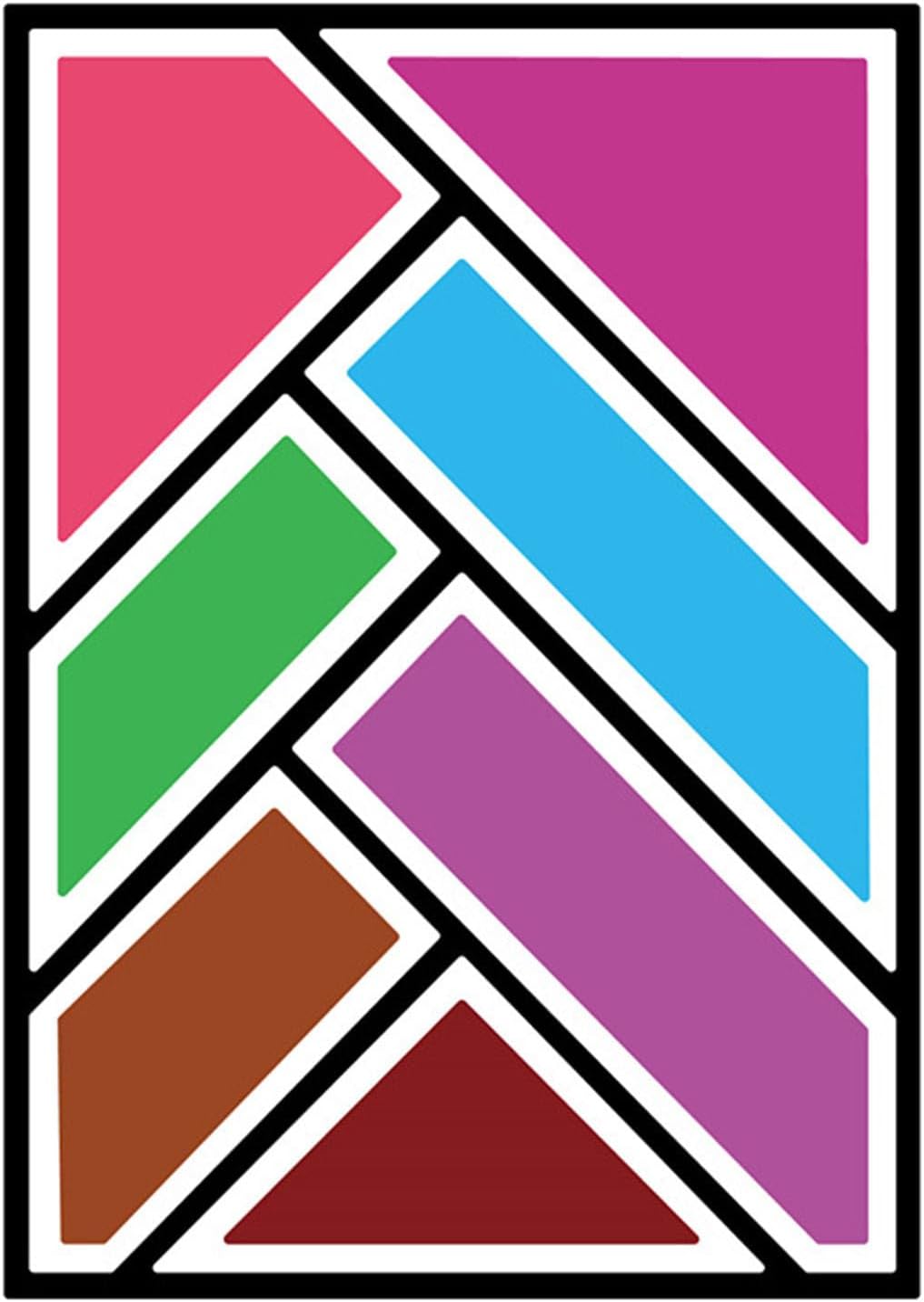 Mvchifay Cutting Dies for Card Making Metal Die-Cuts Scrapbooking Tool Hollow Frame DIY Craft Punch Template Embossing for Paper Album Decor (Rectangle Grid-14x10cm)