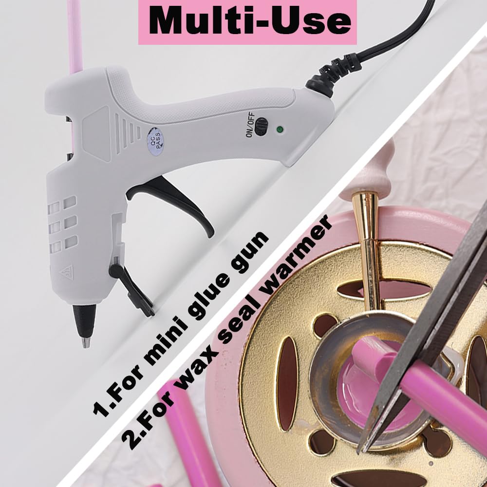 Flamingo Pink Wax Seal Sticks,26pcs Glue Gun Sealing Wax Sticks for Wax Seal Stamp Wedding Invitations Letter Envelope Cards Christmas Package Decoration (Flamingo Pink)