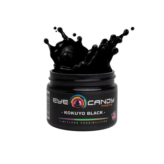 Eye Candy Black Resin Pigment Paste Kokuyo Black (2 oz Paste) | Highly Pigmented, Ultra-Fine, Versatile for Multiple Epoxy Resin Applications, and Customizable Colors