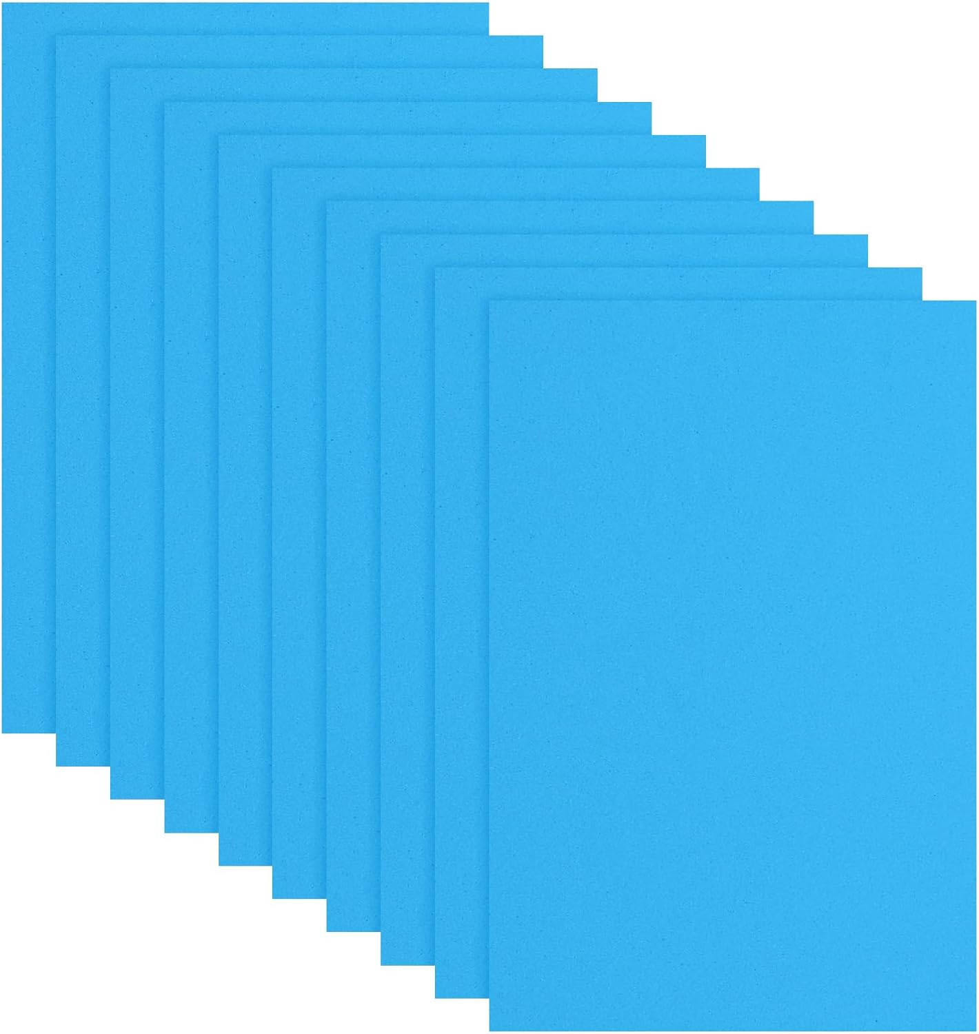 uxcell 10 Pcs Blue EVA A4 Foam Sheets Crafts, 12 x 8 Inch Foam Paper for DIY Crafts Project Classroom Scrapbook Art Cards Home Office Decoration (2mm Thick)