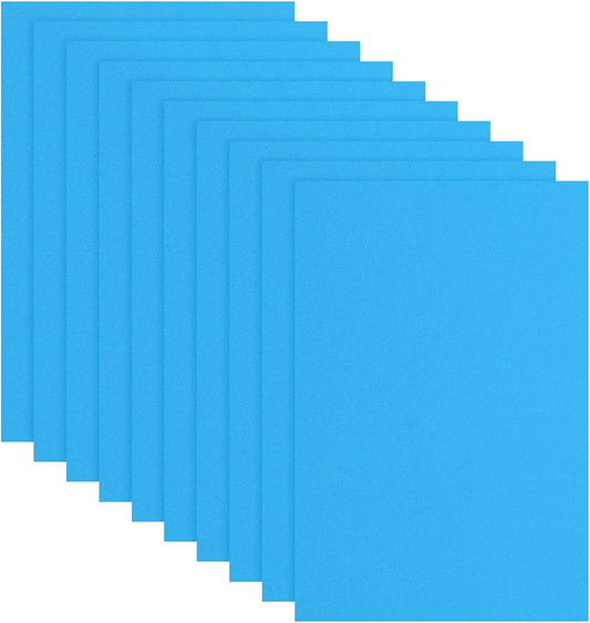uxcell 10 Pcs Blue EVA A4 Foam Sheets Crafts, 12 x 8 Inch Foam Paper for DIY Crafts Project Classroom Scrapbook Art Cards Home Office Decoration (2mm Thick)