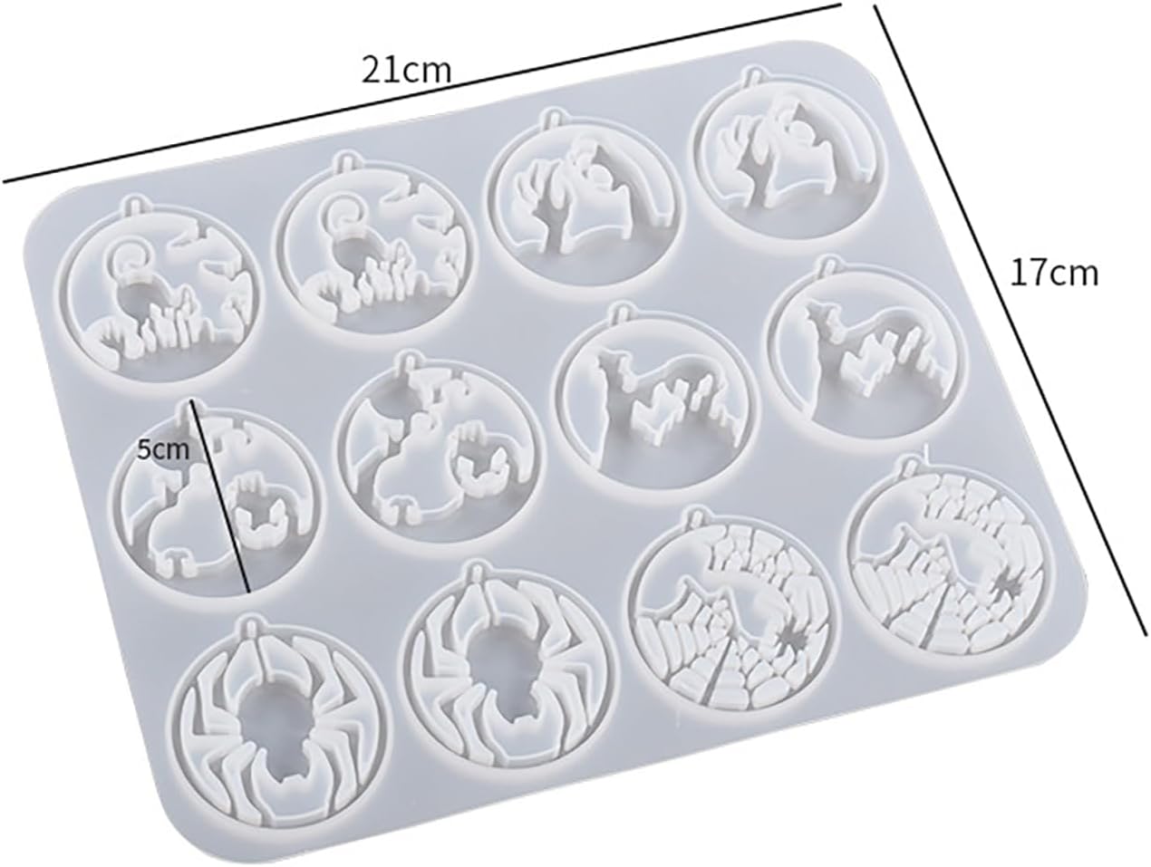 ABC Keychain Resin Mold - Clay Mold Set for Pendant Making, Jewelry Casting, Candle Making, 3D Crafting