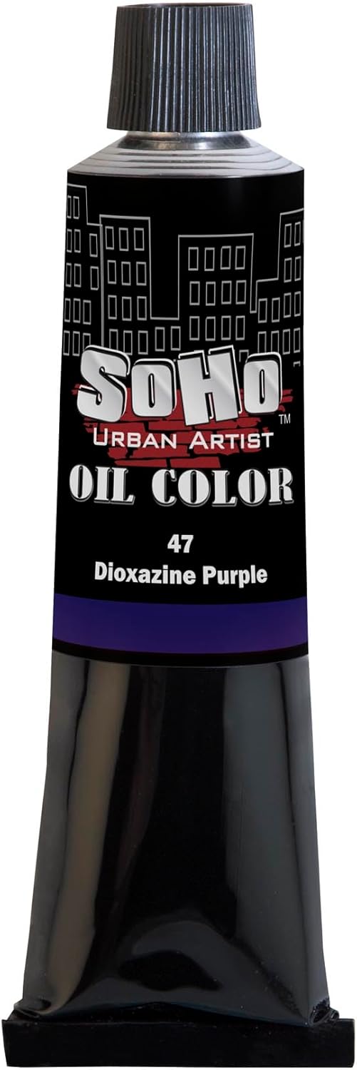 Soho Urban Artist Oil Paint - Dioxazine Purple, 170 ml Tube - Best Valued Oil Colors for Painting, Excellent Pigment Load