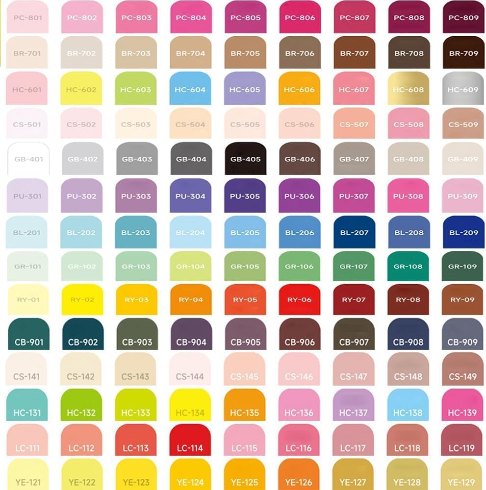 Acrylic Paint Marker 126 Colors Single Tip Soft Brush Pens Ideal for Coloring Books, Canvas, Wood, Stone, Egg and DIY Crafts