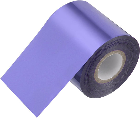 PATIKIL 2"x400Ft Hot Stamping Foil Paper, Heat Transfer Hot Stamping Paper Foil Roll for Leather DIY Logo Decor Craft Gift Package Scrapbook Card, Light Purple