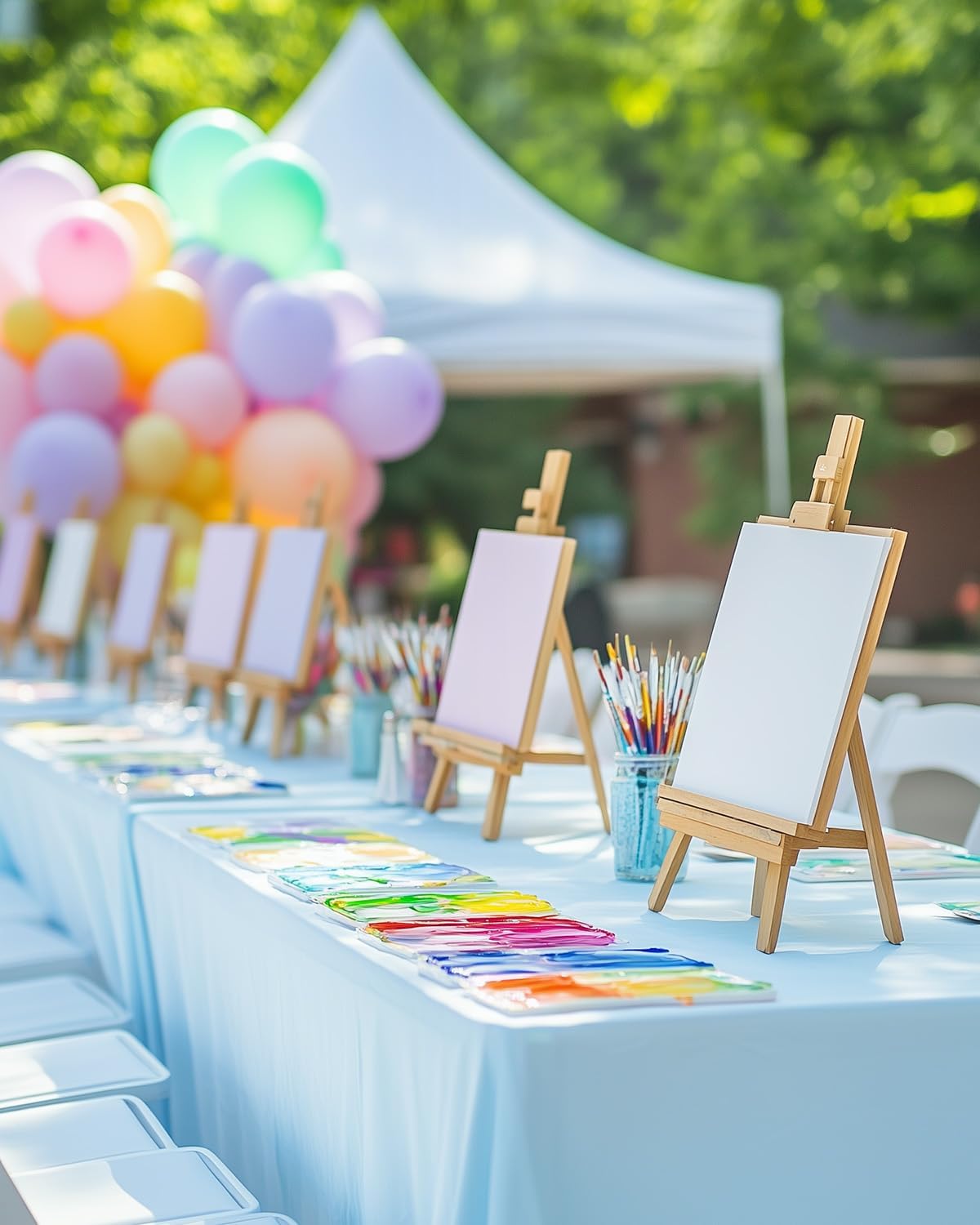 Small Painting Canvas Boards 60 Pack 5x7 Inch Kids Canvas Panels Blank White 100% Cotton for Acrylics Oil Watercolor Tempera Paints Art Class Supplies