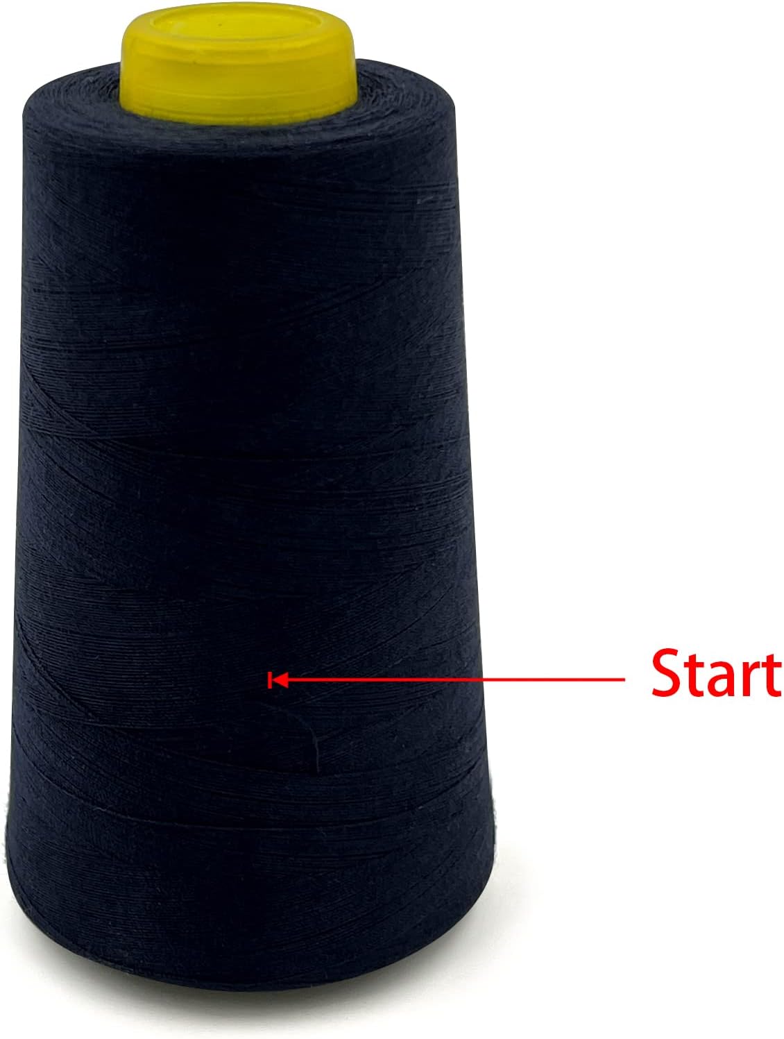 Tortoise 4 Cones of 3000 Yards Each Spool Thread for All Purpose, Serger, Overlock, Quilting, Sewing Machine - 100% Polyester - 40S/2 - Dark Navy Blue