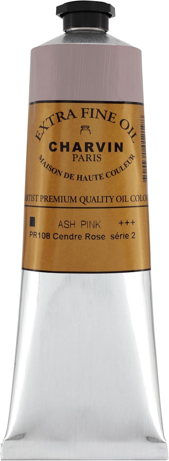 Charvin Extra Fine Oil Paint, Ash Rose 150 ml - Triple-Milled, Rich Texture, Poppy Oil-Based, Light-Fast, Handmade, Archival Quality