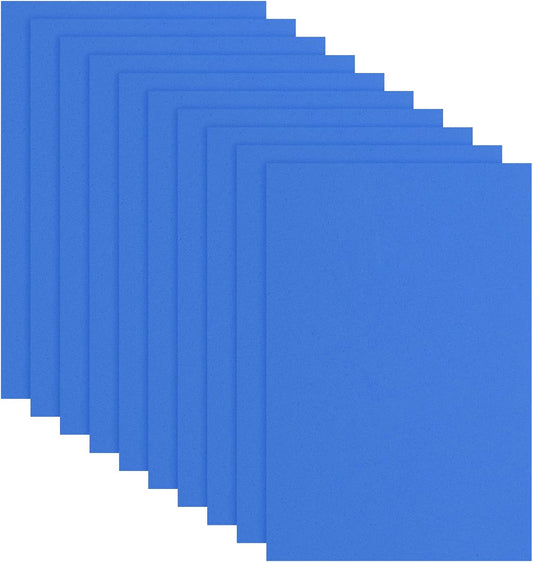 uxcell 10 Pcs Dark Blue EVA A4 Foam Sheets Crafts, 12 x 8 Inch Foam Paper for DIY Crafts Project Classroom Scrapbook Art Cards Home Office Decoration (2mm Thick)