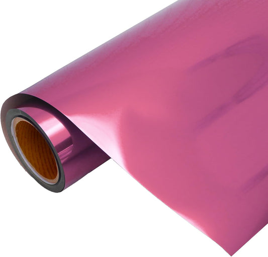 3 Yard x 20" Wide Roll Threadart Metallic Pink Heat Transfer Vinyl Film | Compatible with Venture Explore and Maker, Silhouette Cameo, & Large Format Cutters