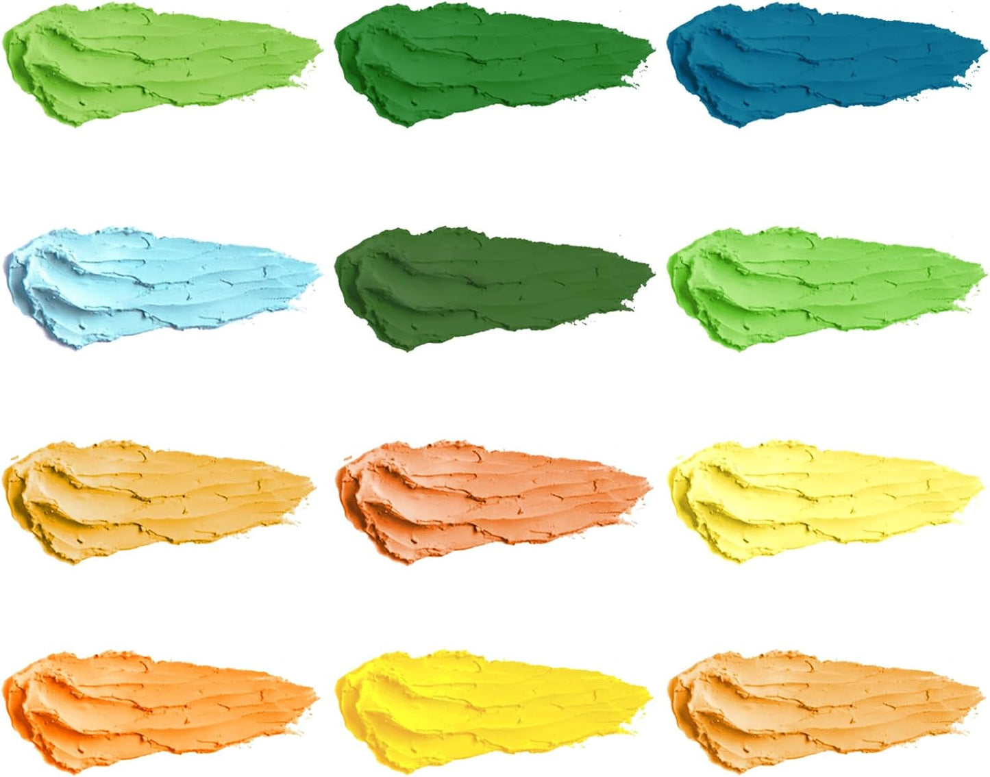 qianshan Soft Oil Pastels Set of 12 Colors,Non Toxic,Soft Texture Vibrant and Creamy Oil Crayons Pastels Art Supplies For Professional Artists Beginners Drawing.Orange&Green