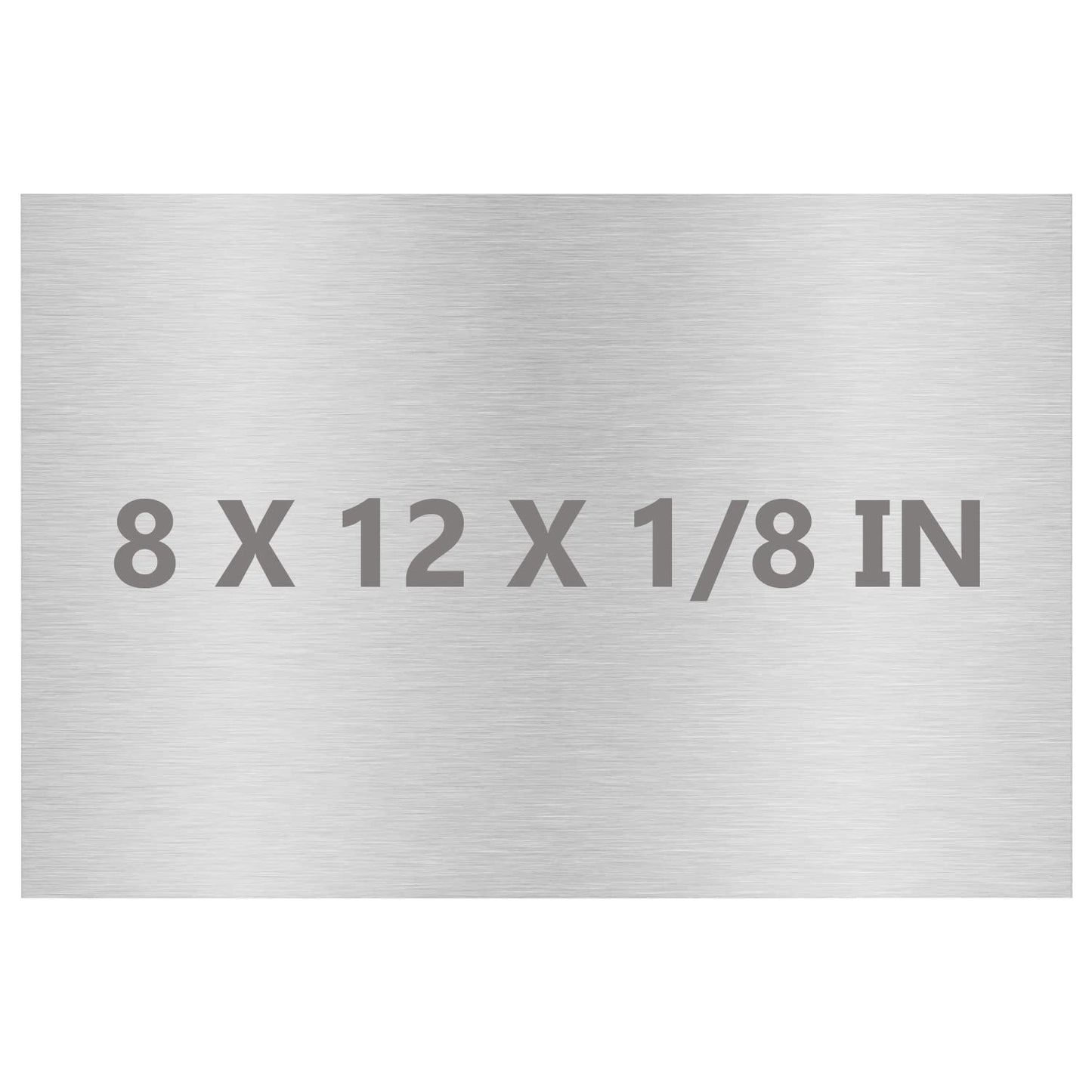 6061 T651 Aluminum Sheet Metal 8" x 12" x 1/8"(0.125") Thin Plate With Protective Film - 3MM Heat Treatable Rectangle for Crafting, Industry