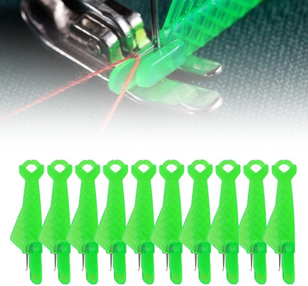 Automatic Sewing Needle Threader, Fish Type Sewing Machine Needle Threader, Simple Hand Sewing Needle Sewing Tool Set for Sewing Supplies (10 pcs)