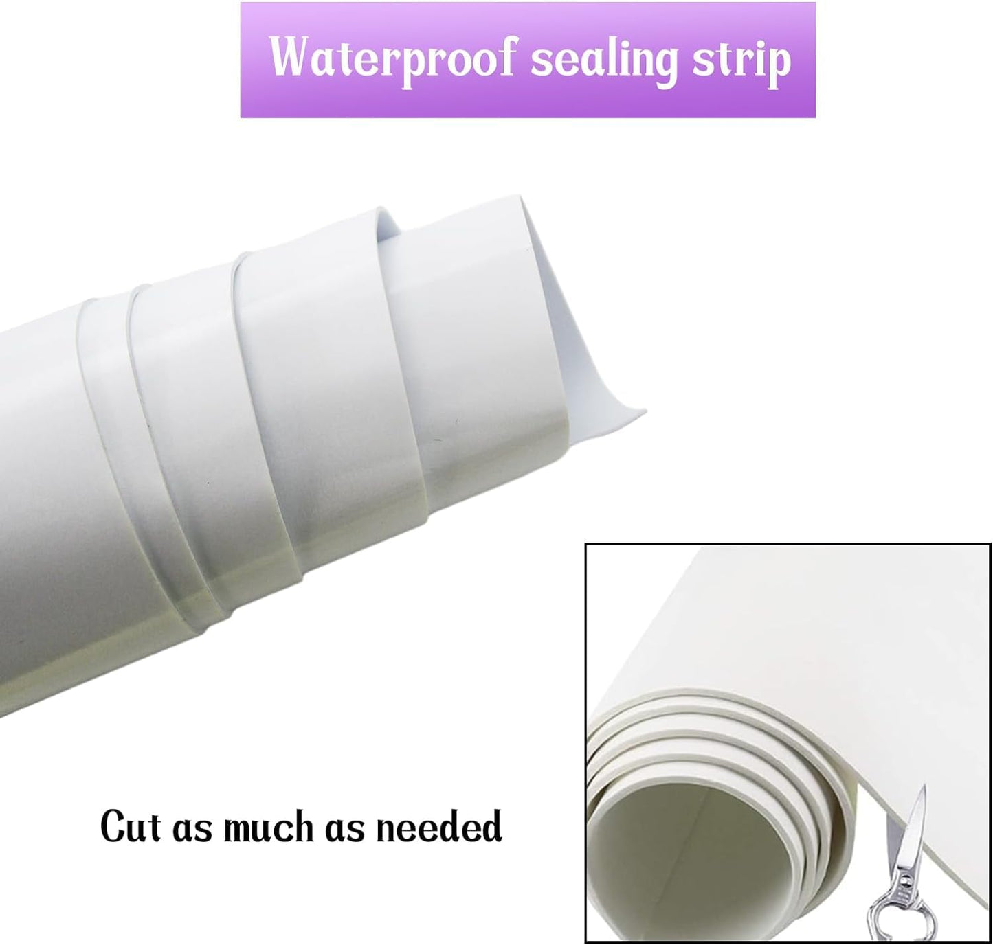 Closed Cell Neoprene Foam Rubber Sheet with Adhesive - 60 x 15 x 1/16 Inch Multi-Function Insulation, Soundproofing, and Weatherproof Foam Padding Easy Cut DIY, White