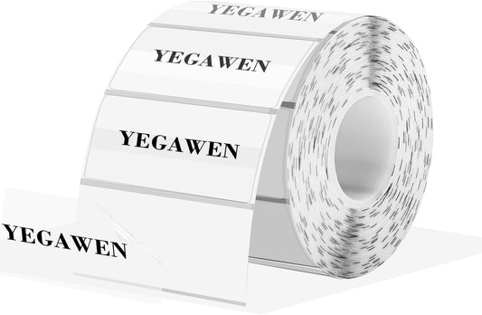 Transparent Thermal Labels Stickers, 2.25 x 1.25 Inch Clear Labels, Self-Adhesive Direct Thermal Stickers for Logo Design- Waterproof/ 200 Sheets