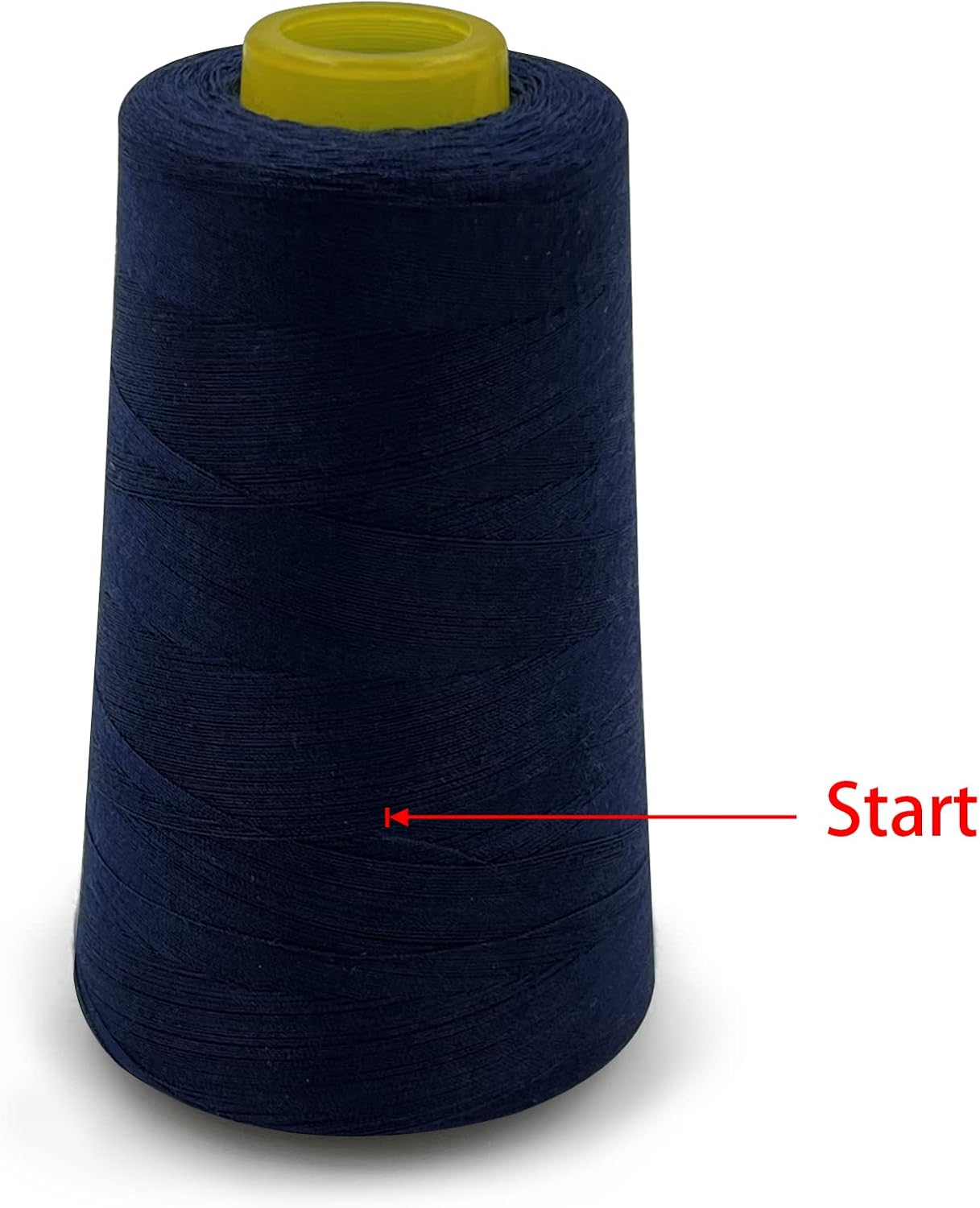 Tortoise 4 Cones of 3000 Yards Each Spool Thread for All Purpose, Serger, Overlock, Quilting, Sewing Machine - 40S/2 Navy Blue 100% Polyester